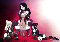 Slave female , BDSM , slavery anime & cartoon-set 1